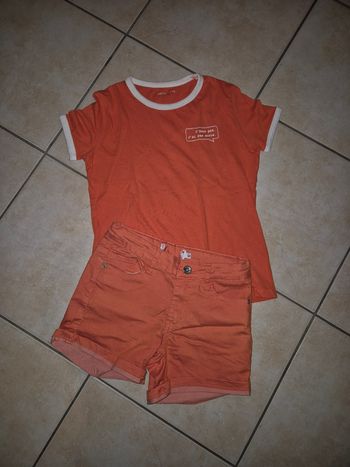 Short et tee shirt fille 12 ans gemo