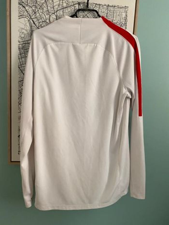 Haut entraînement PSG Nike – blanc Fly Emirates – taille M – officiel - photo numéro 5