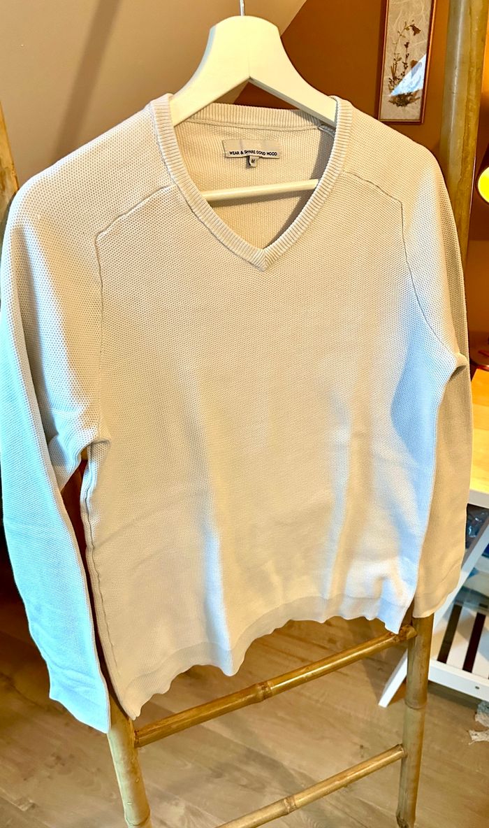 💜 Pull blanc Jules taille M 💜 - photo numéro 3
