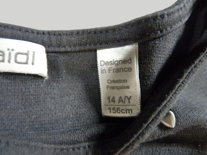 Robe manches courtes molleton gris séquins Okaïdi 14 ans fille - photo numéro 3