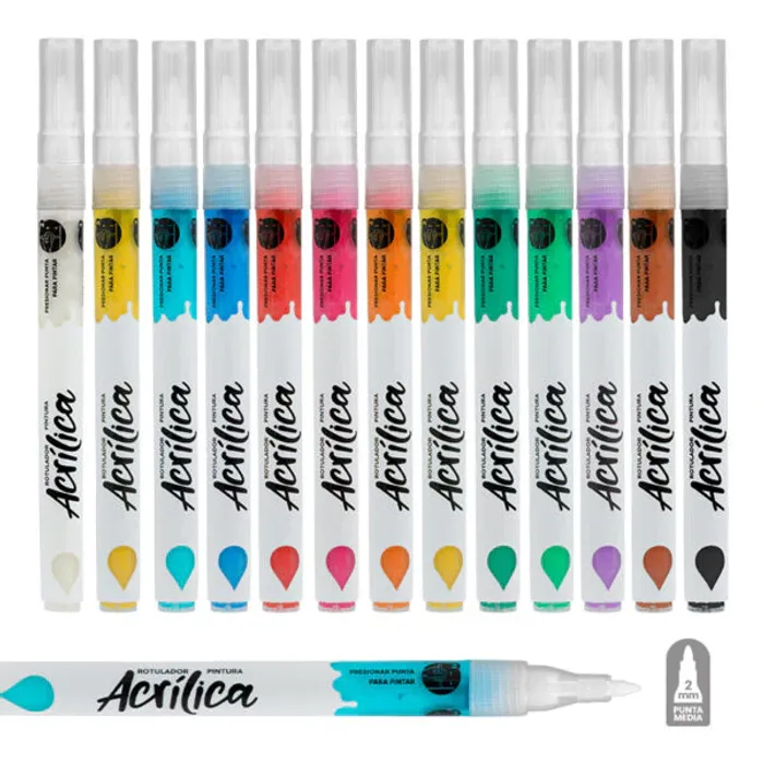 X12 marqueurs de peinture acrylique multisurfaces – Starplast Neuf - photo numéro 3