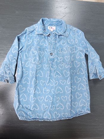 Robe chemise jean denim