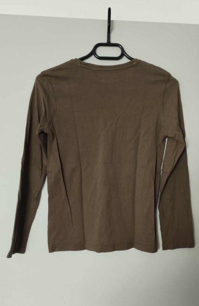 T-shirt manches longues kaki - photo numéro 5