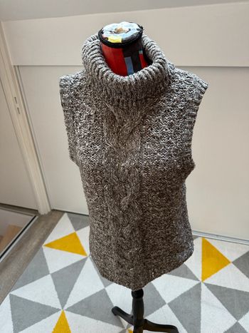 Pull à col roulé sans manches Tex Taille 38