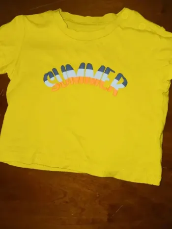 Tee-shirt 6 mois in extenso