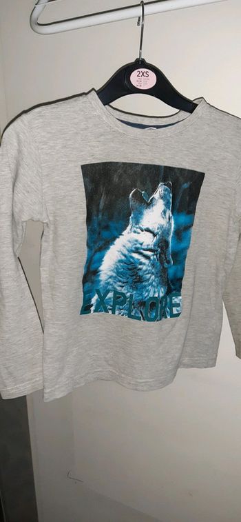 T-shirt loup garçon
