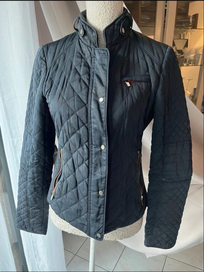 Veste matelassée bleue marine Zara - photo numéro 3