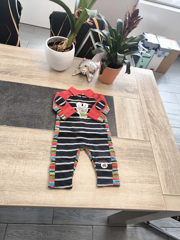 Combinaison sans pieds doublée garçon 6 mois Catimini
