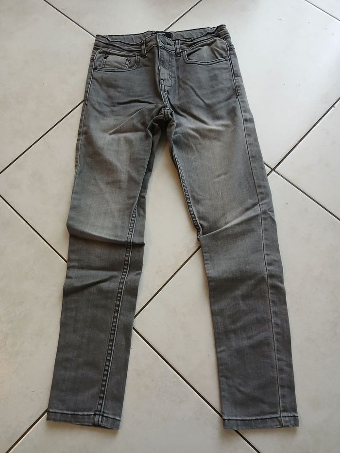 Jeans slim gris 12 ans