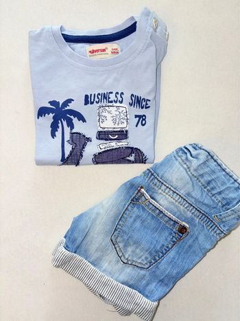 Ensemble t-shirt et short 6 mois