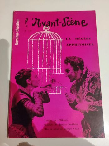 Livre théâtre integrale l'avant-scène La mégère apprivoisée (1957)