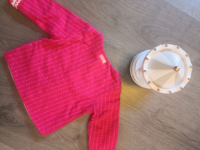 Gilet fille 6 mois catimini rose - neuf - photo numéro 3