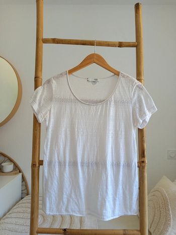 T-shirt blanc Le Temps des Cerises taille M