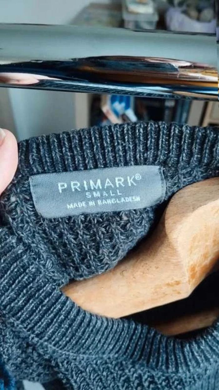 Pull gris Primark taille s - photo numéro 5
