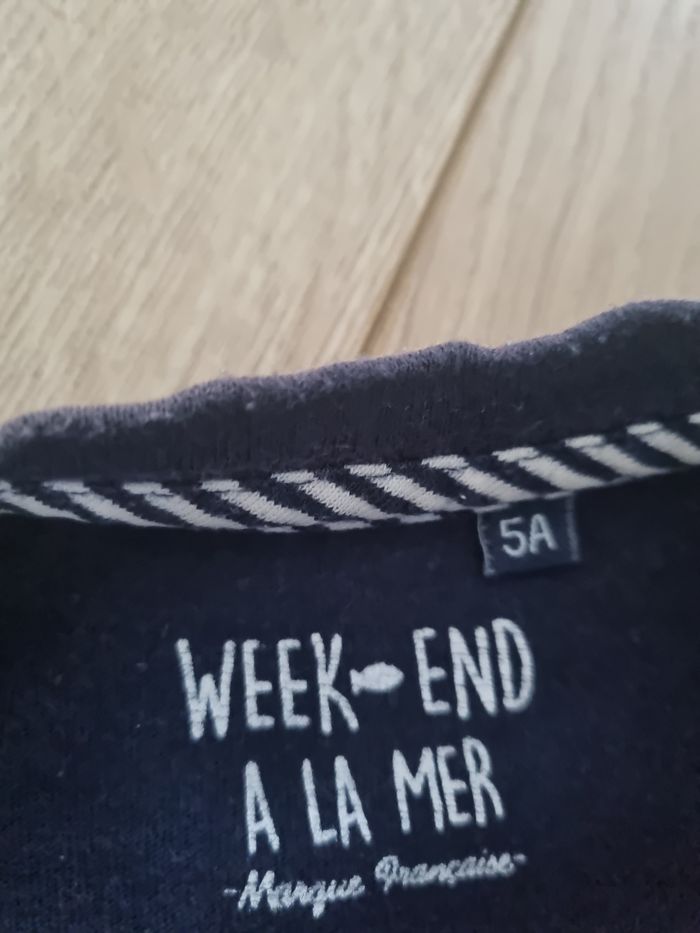 T-shirt 5 ans week end à la mer - photo numéro 6