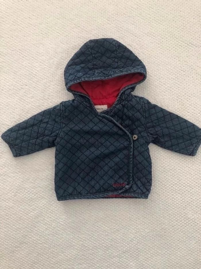 Veste bébé garçon bleue 3 mois