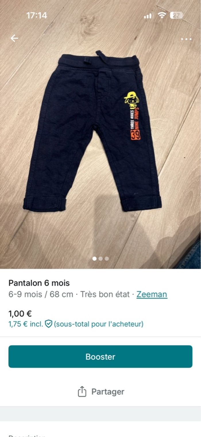 Pantalon 6 mois