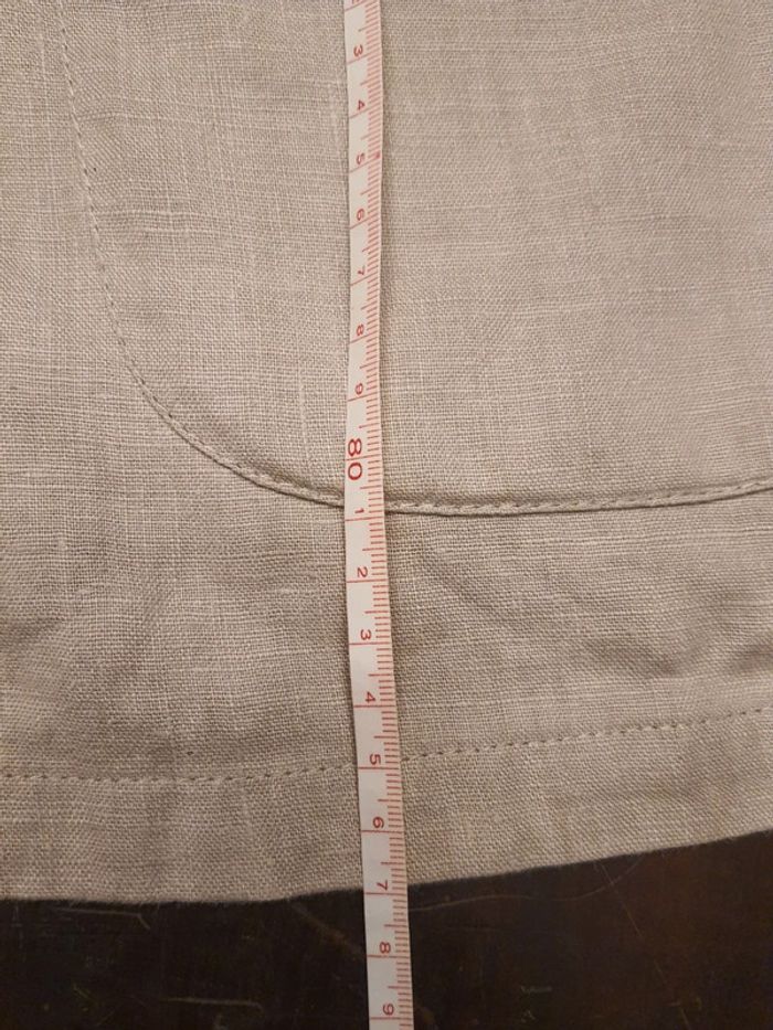 Pardessus beige Anny N 100% lin  fr/ be 46 - photo numéro 13