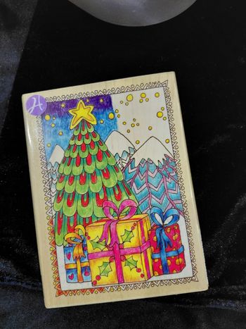 Grand tampon thème Noël