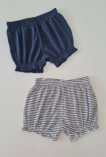 Short bébé fille - 100% coton - 9 mois - Neuf