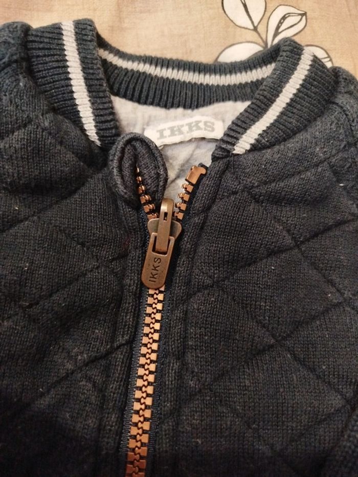 Gilet réversible épais chaud 3 mois IKKS - photo numéro 3