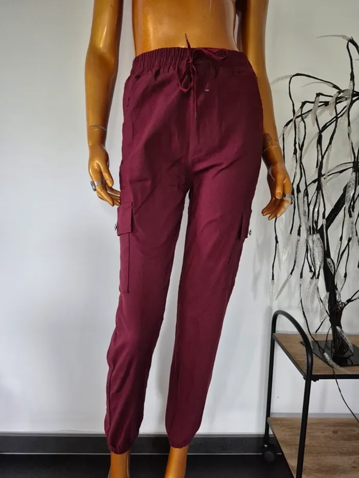Pantalon Bordeaux Femme Taille L/XL