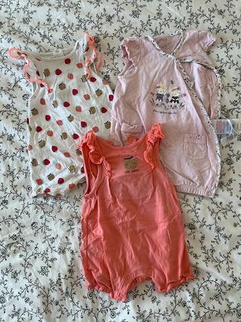 Lot pyjamas manches courtes 6 mois