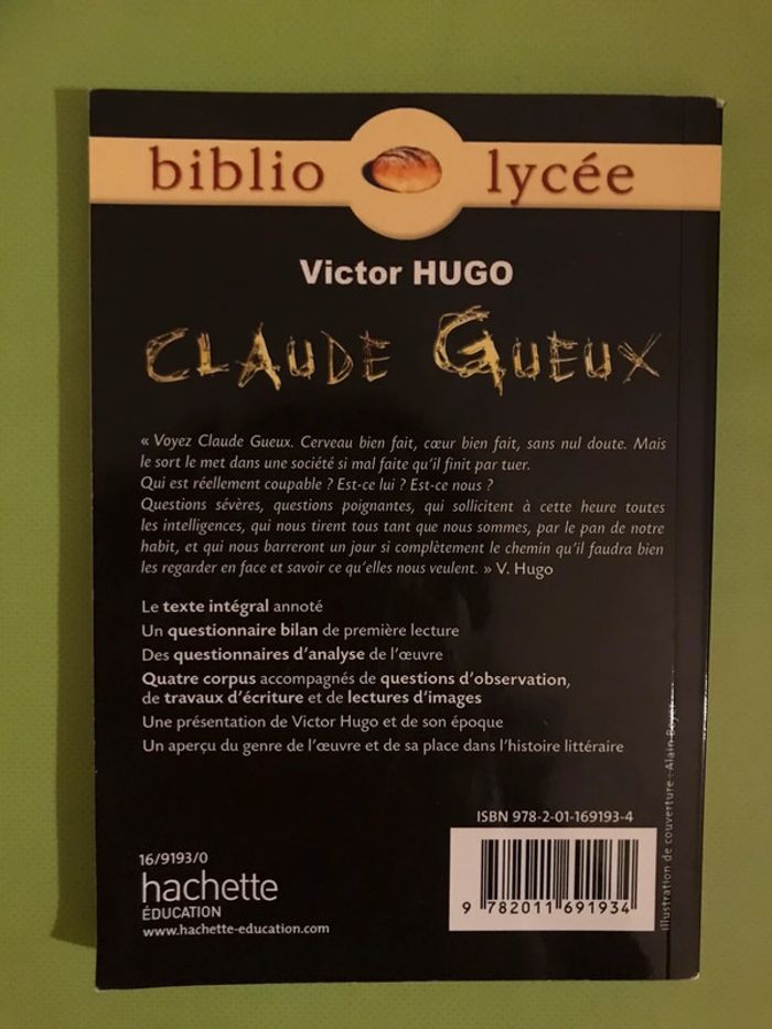 Livre « Claude Gueux » de Victor Hugo - photo numéro 2