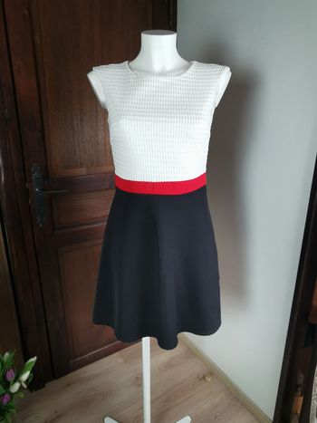 Robe trapèze blanc et noir Renatto Bene