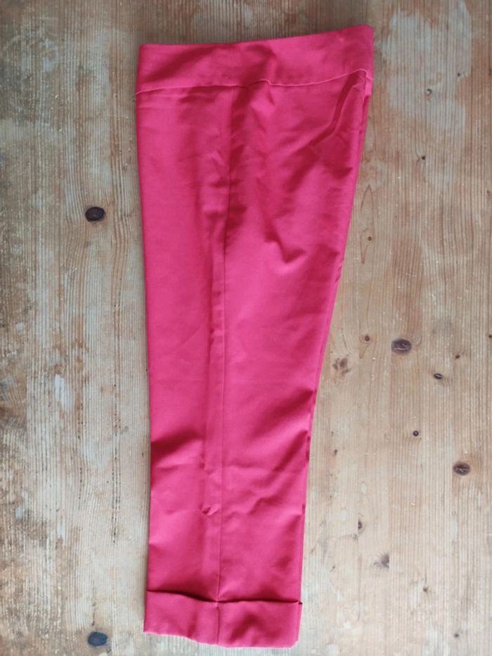 Pantacourt Femme Rouge – Taille 44 – Été / Bureau / Chic - photo numéro 1