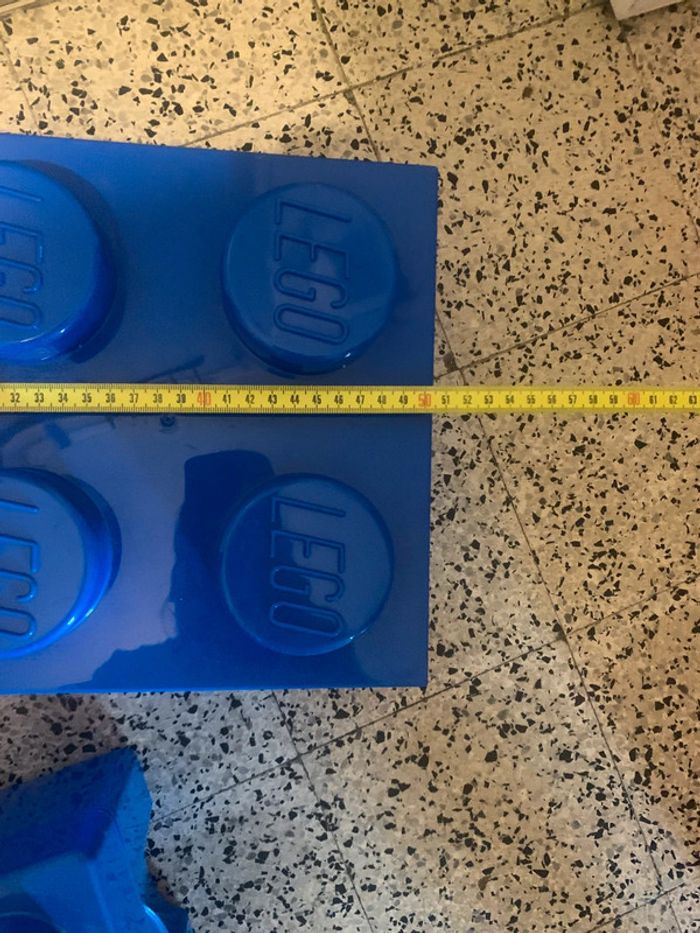 Boîte de rangement lego bleu - photo numéro 6