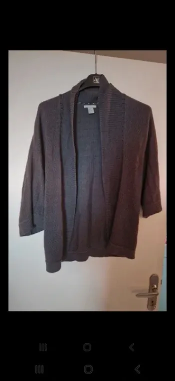 Gilet hm gris taille s