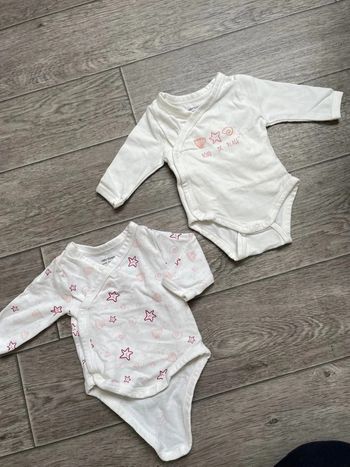 Lot 2 body Ouverture devant  Vertbaudet naissance Impeccable