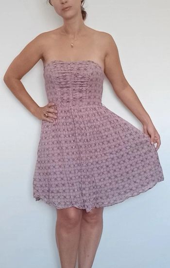 Robe bustier fleurie rétro casual taille 38