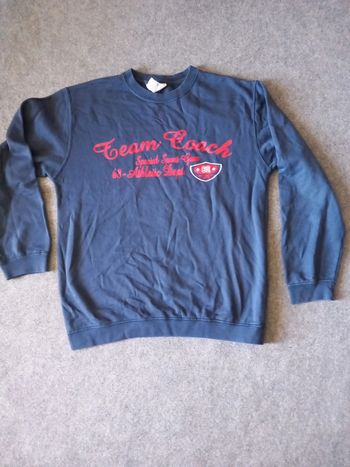 Sweat coton T40 bleu marine