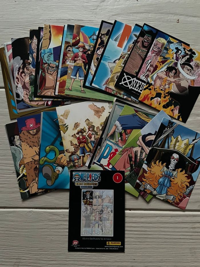 Lot de 35 Cartes à Panini One Pièce Epic Journey Trading Cards