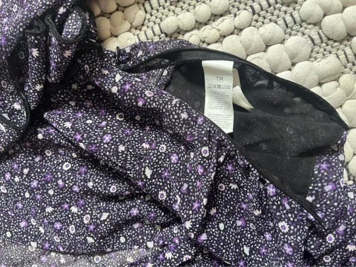 Blouse violette fleurie Bizzbee - photo numéro 4