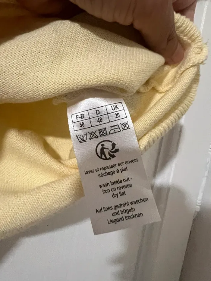 Haut vintage jaune - taille 50 ou M/L (oversize) - neuf - photo numéro 4
