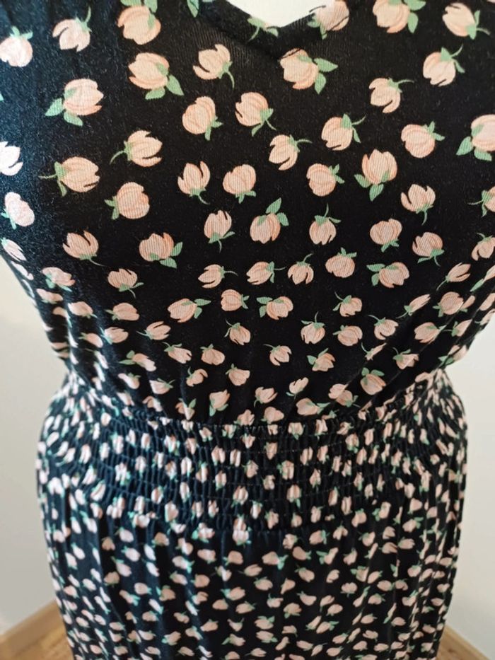 Robe longue noire à motifs Dorothy Perkins taille S 36 - photo numéro 2