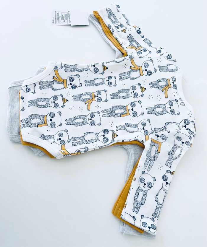 Lot de 3 bodies manche longue, taille 1 mois - photo numéro 5