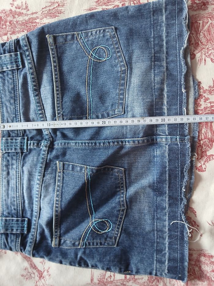 Mini jupe jean 5 poches taille 36 - photo numéro 3