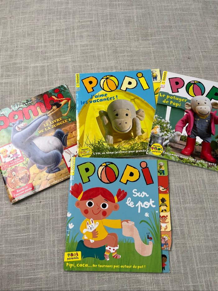 Lot de magazines Popi et Bambi
