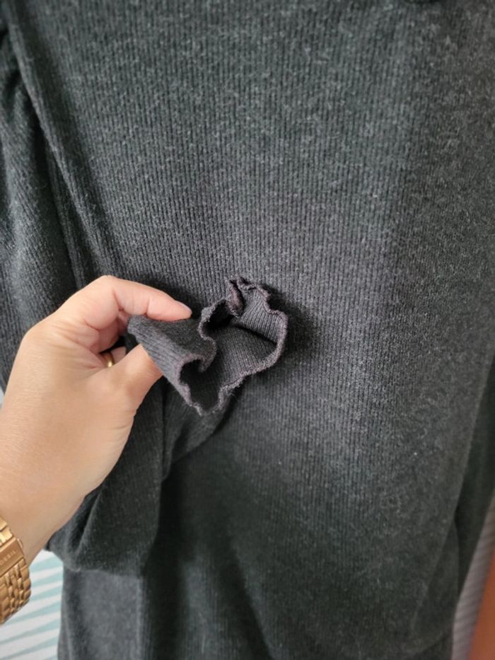 Tee-shirt anthracite manches longues taille XL neuf avec étiquette Promod - photo numéro 6