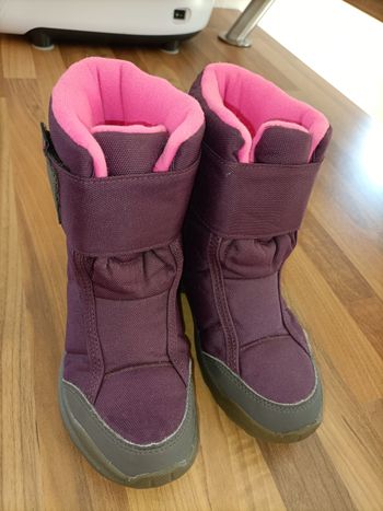 Bottes ski violettes et rose Quechua 30