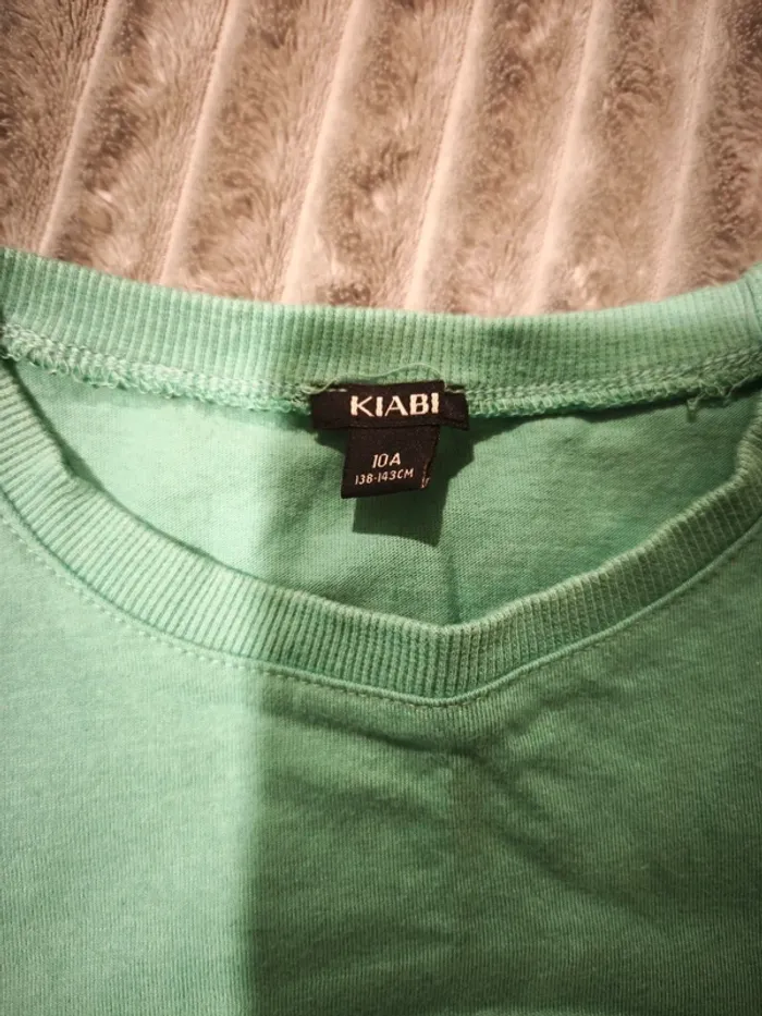 Tee-shirt garçon Kiabi vert 10 ans - photo numéro 3