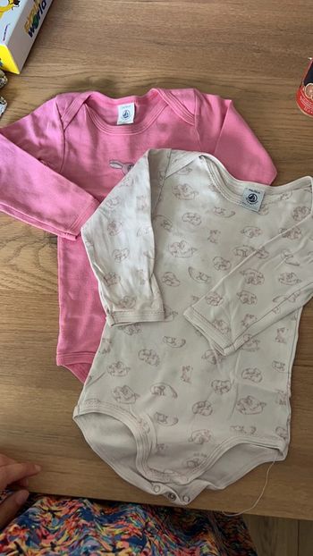 Lot de 2 Bodies petit bateau