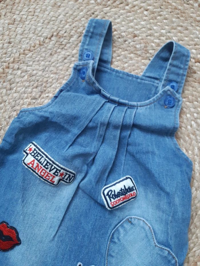 Robe en jean à bretelles 18 mois - photo numéro 2
