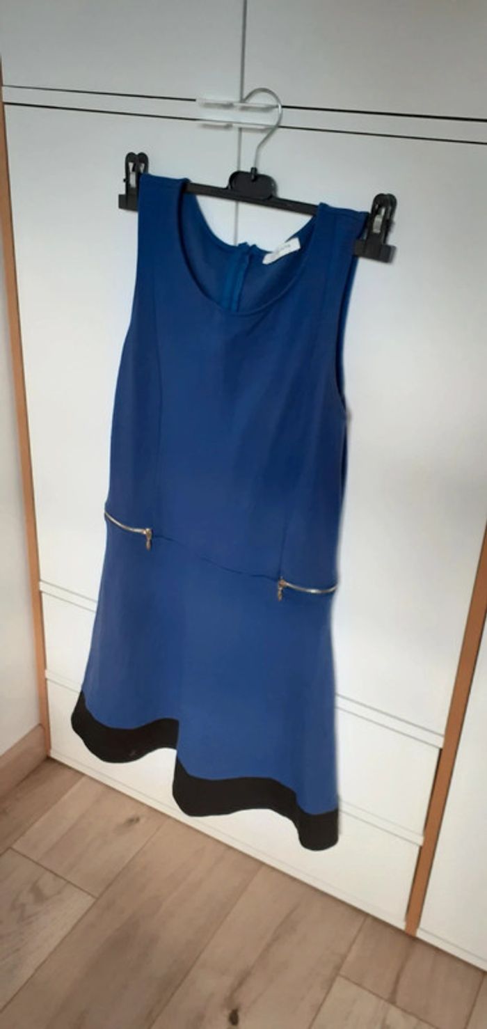 Robe bleu électrique noir - photo numéro 2