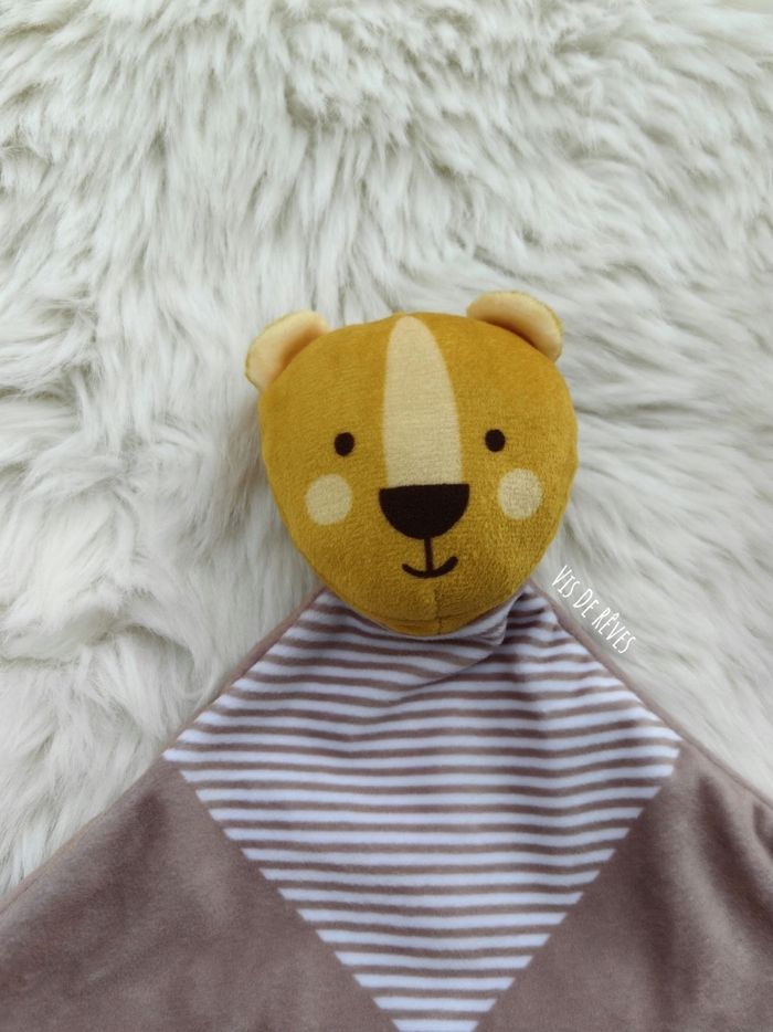 Doudou plat Mes Petits Cailloux tigre ours - photo numéro 2