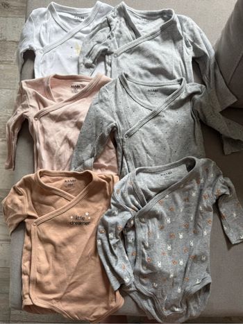 Lot de 6 bodies garçon - 9 mois